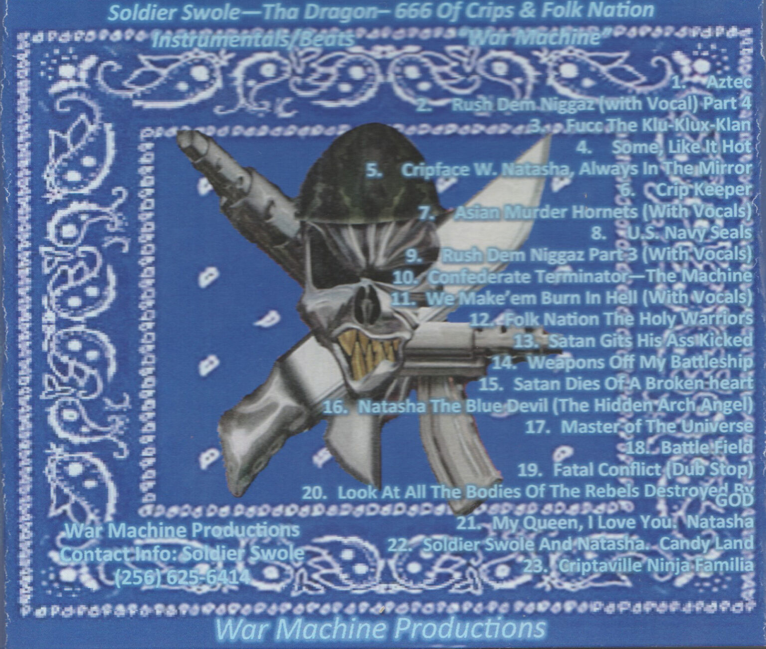 Soldier Swole Tha Dragon666 of Crips & Folk Nations Soldier Swole